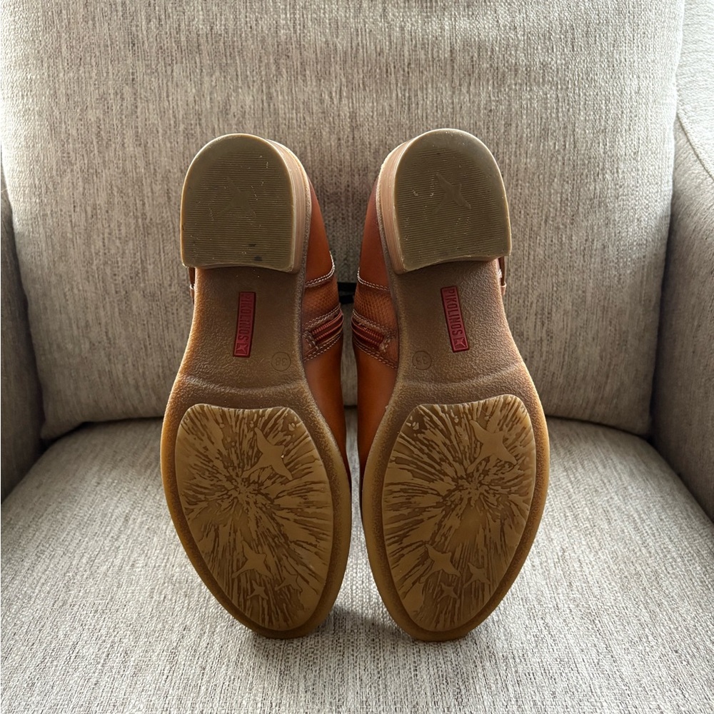 PIKOLINOS Tan Leather Ankle Boots - Picture 6 of 6